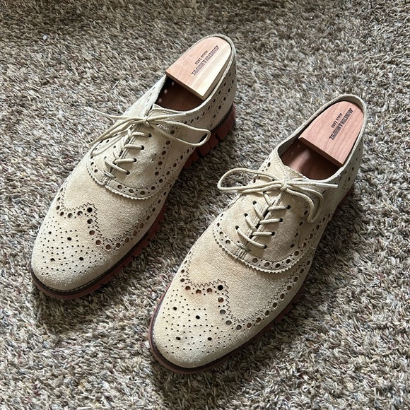 ‼️SOLD‼️Cole Haan Zerogrand Tan Suede Shoes 12 - Picture 1 of 5